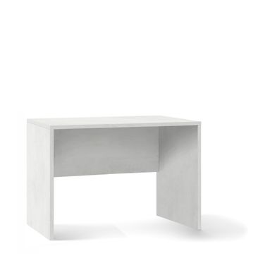 SCRIVANIA 120X69XH76CM STRUTTURA OSSIDO BIANCO FRONTALE