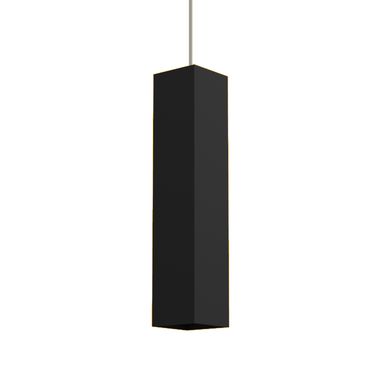 LAMPADARIO CUBE GU10 6X6XH30CM NERA IN METALLO