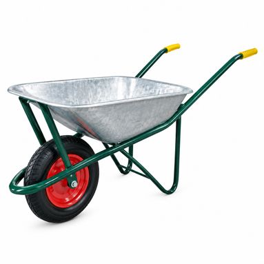 CARRIOLA ZINCATA 75L CON RUOTA PNEUMATICA 3,50"