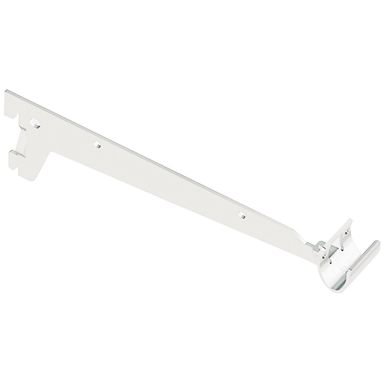 MENSOLA A 2 GANCI 25CM BIANCA PER TUBO OVALE