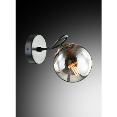 APPLIQUE KARIN E27 10X18XH15 NERA / ORO