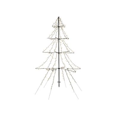 ALBERO A LED 200CM-420L NERO BIANCO CALDO.