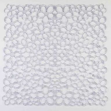 TAPPETO LAVELLO 32X32 CM DAISY TRASPARENTE