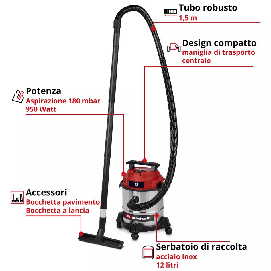 einhell-bidone-aspira-solidi-slash-liquidi-tc-vc-1240-s-950w-12l