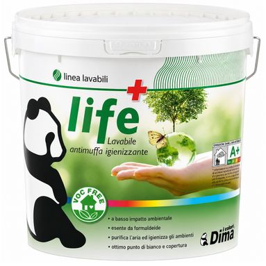 IDROPITTURA LAVABILE ANTIMUFFA LIFE 14L BIANCA