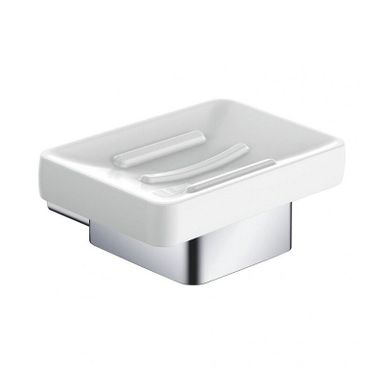 PORTA SAPONE LEAF IN ALLUMINIO/ CERAMICA