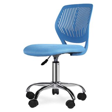 SEDIA DATTILO HOWARD 40X40XH85CM BLU CON SPALLIERA