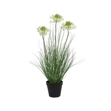 VASO CON ERBA E FIORI D.25XH60CM