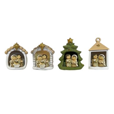 NATIVITA' POLIRESINA 7CM CON LUCE LED