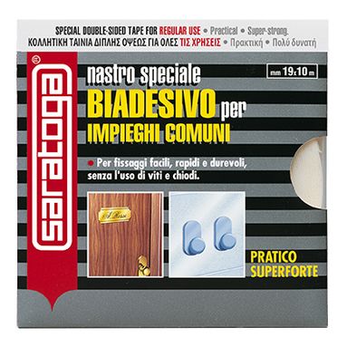 NASTRO BIADESIVO IMP.COM. MT 10X19