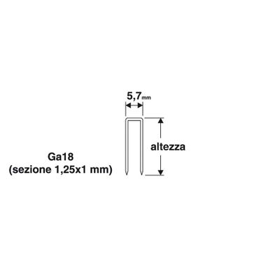 PUNTI 5.7X19MM 1000PZ