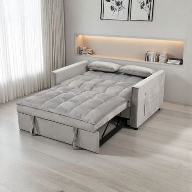 DIVANO LETTO EIRI 2 POSTI 135X88XH80CM GRIGIO