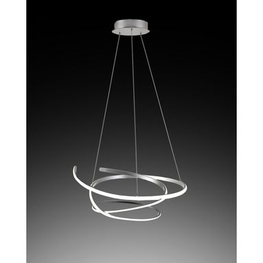 LAMPADARIO LED KILEY 45W D.54CM SILVER