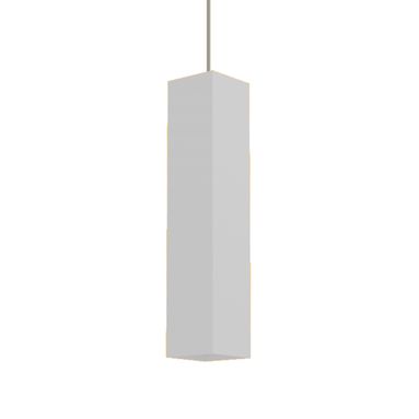 LAMPADARIO CUBE GU10 6X6XH30CM BIANCA IN METALLO