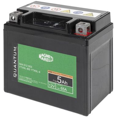 BATTERIA MOTO QUANTUM 5AH AGM-CCA 65A DX
