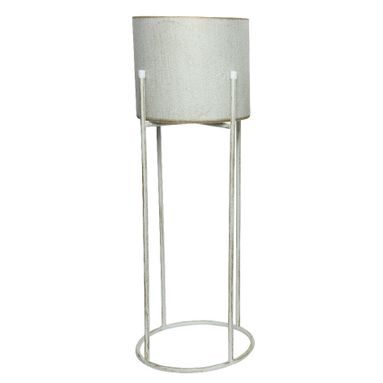 FIORIERA CON SUPPORTO IN FERRO D.24XH70CM CREMA /