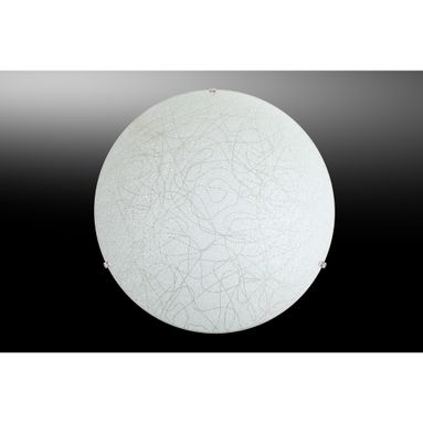 PLAFONIERA LED XINA 12W D.30XH8CM 4000K IN VETRO