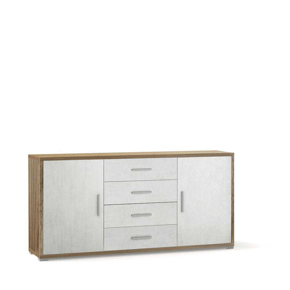 mobile-2-ante-4-cassetti-kit-174x41xh84cm-struttura-noce-stelvio-frontale-ossido-bianco