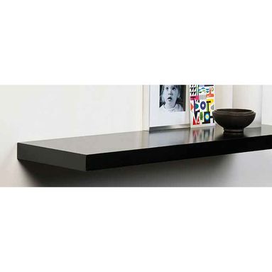 RIPIANO TAMBURATO 23,5X23,5XH3,8CM NERO LUCIDO.