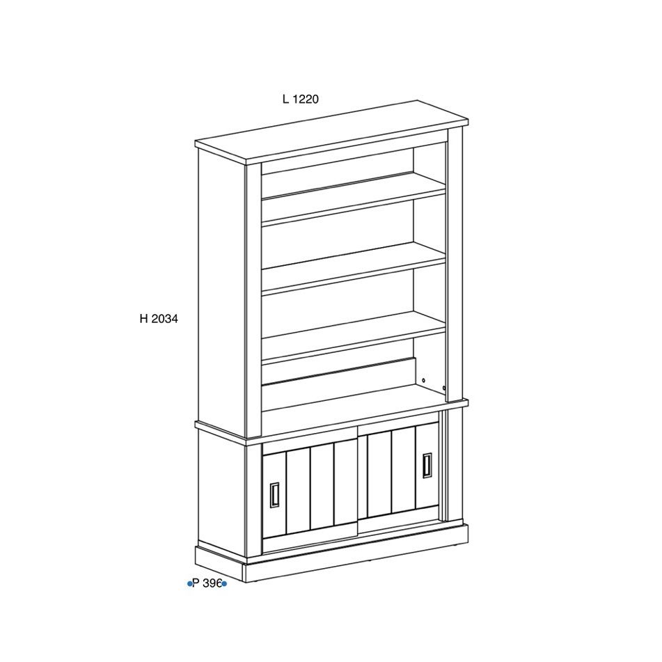 libreria-anthony-122x40xh204cm-pino-slash-wotan