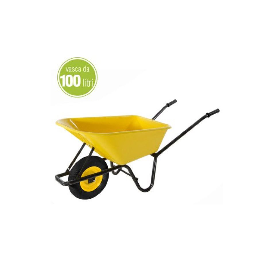 carriola-gialla-100lt-con-vasca-in-pvc