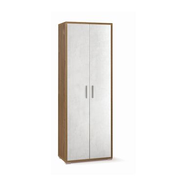 MOBILE 2 ANTE 71X41XH199CM STRUTTURA NOCE STELVIO FRONTALE OSSIDO BIANCO