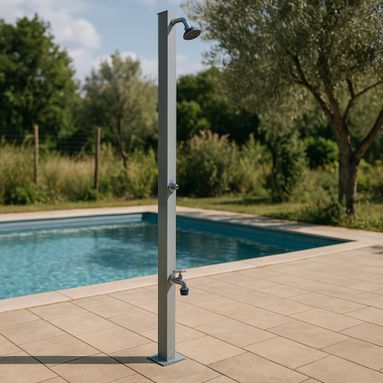 DOCCIA PER ESTERNO MALDIVE 14X14XH240CM GRIGIA