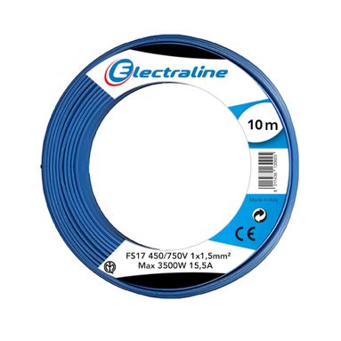 CAVO UNIPOLARE FS17 450/750V 1X1,5 10M BLU