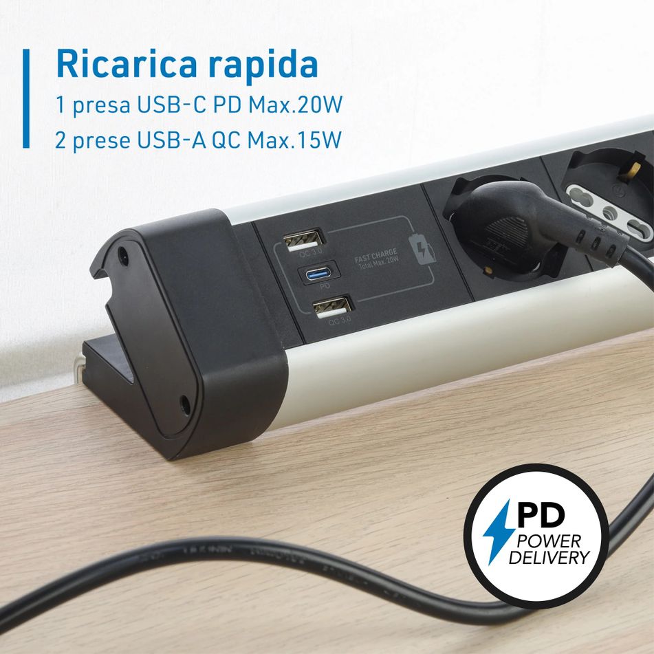 multipresa-scrivania-alu-4-schuko-plus-3-usb-nera