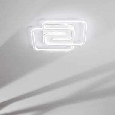 PLAFONIERA LED CAYMAN QUADRA 40W 49X49XH6CM BIANC.