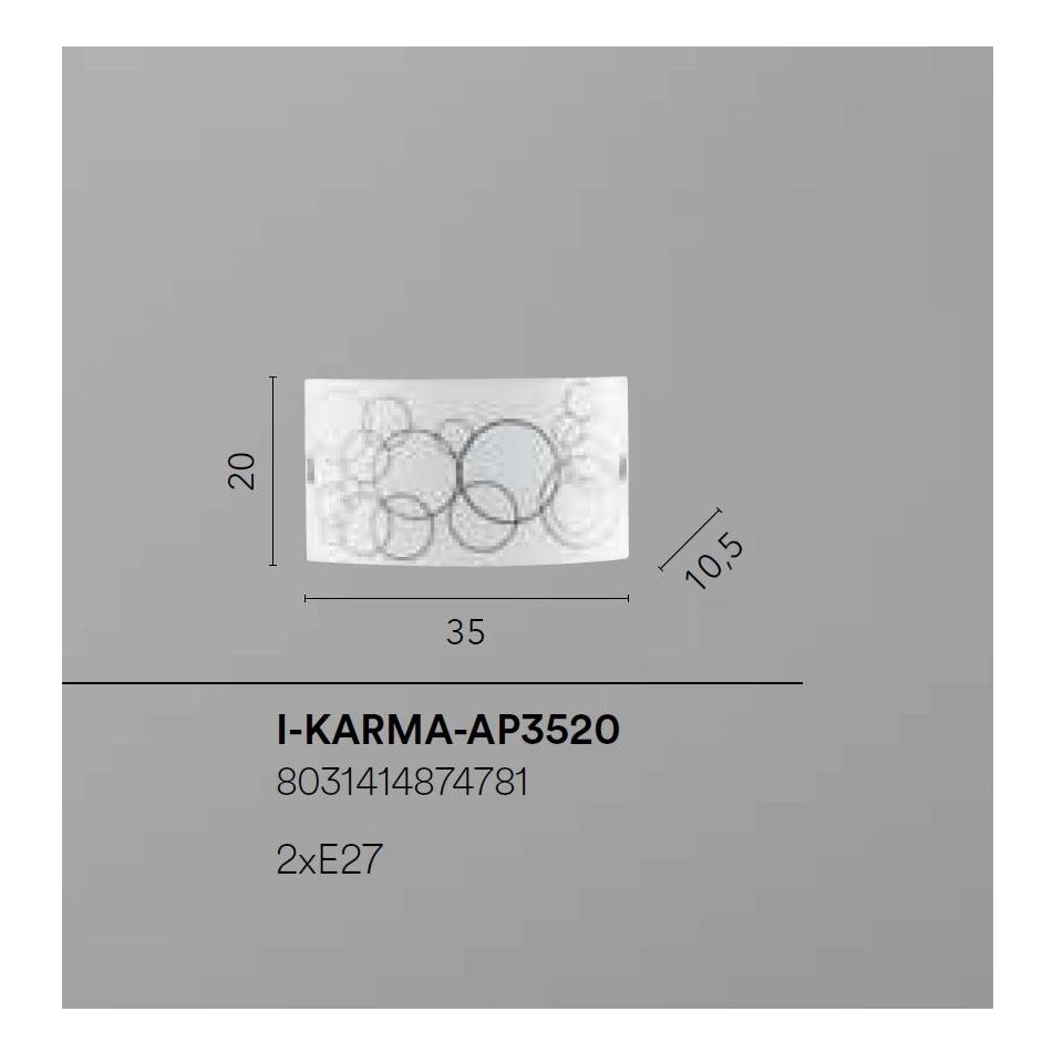 applique-karma-2xe27-35x105xh20cm-bianca-slash-nera