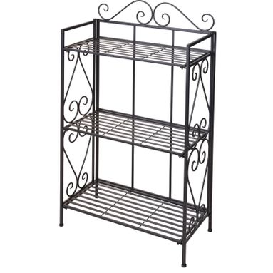 SCAFFALETTO IN METALLO 3 PIANI D.65XH110CM