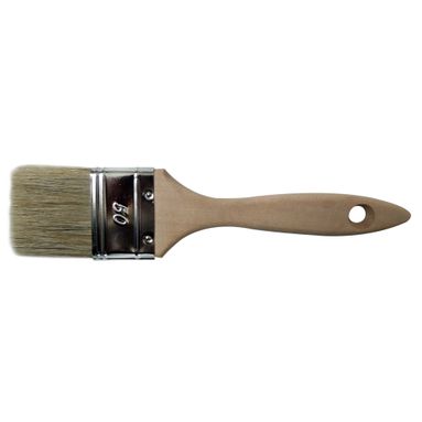 PENNELLO PIATTO 30MM USI GENERICI MANICO LEGNO