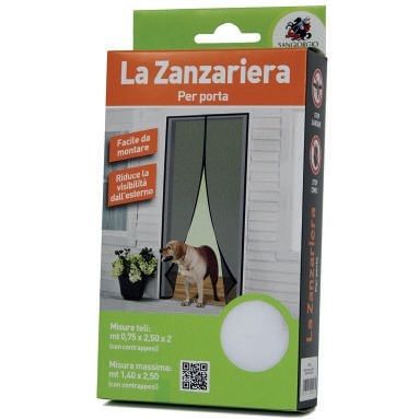 SET 2 TELI ZANZARIERA 75XH250CM BIANCA PER PORTA