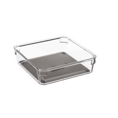 VASCHETTA TRASPARENTE 9X9XH5CM PER CASSETTI