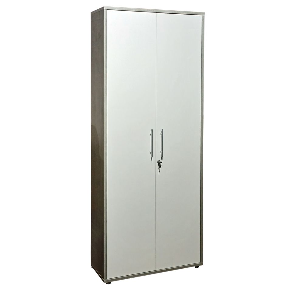 libreria-omega-2-ante-79x34xh189cm-cemento-slash-bianca