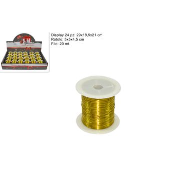 FILO METALLO 20 MT IN DISPLAY ORO.
