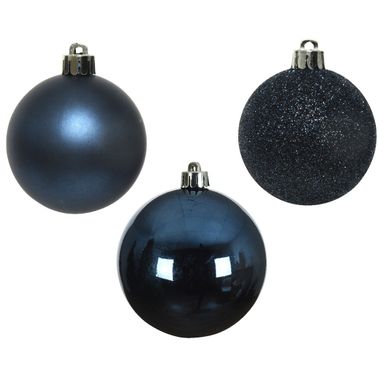 SFERE NATALIZIE 6CM BLU 10PZ IN TUBO.
