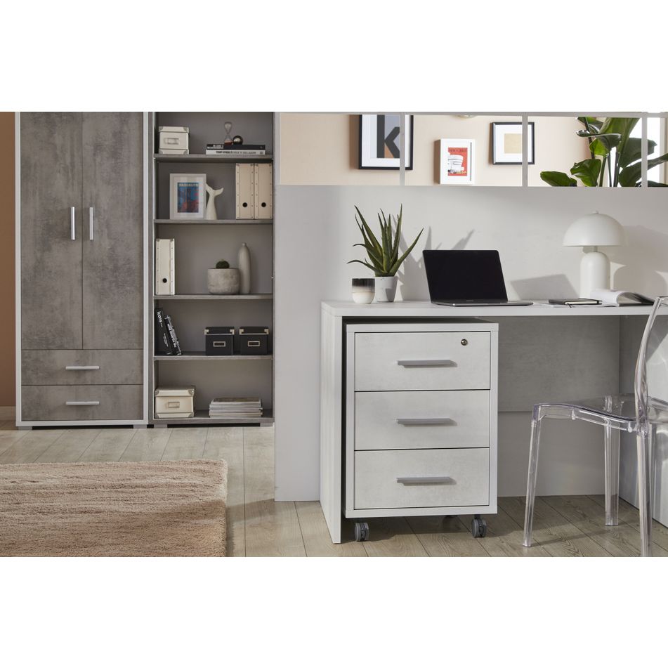 mobile-2-ante-2-cassetti-71x41xh182cm-struttura-ossido-bianco-frontale-cemento