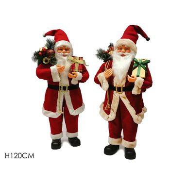BABBO NATALE H120CM IN 2 MODELLI.