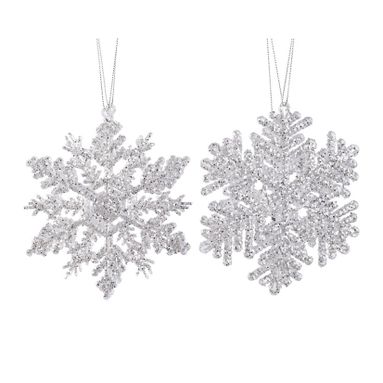 APPENDINO FIOCCO DI NEVE TRASPARFENTE/ARGENTO