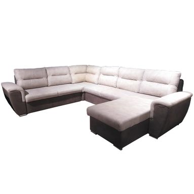 DIVANO ANG. WASHINGTON 330X260XH99CM BEIGE MARRONE