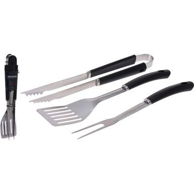 SET 3 UTENSILI 42CM IN ACCIAIO INOX PER BBQ