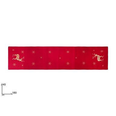 RUNNER ROSSO 40X180CM CON DECORO RENNE ORO