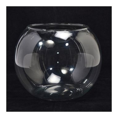 VASO SFERA H30XH26CM IN VETRO TRASPARENTE