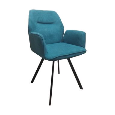 SEDIA OSLO 66X55XH88CM BLU OTTANIO IN TESSUTO CON