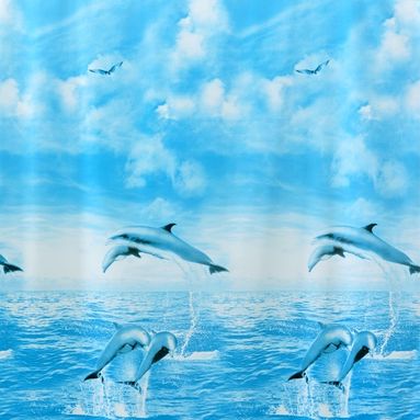 TENDA DOCCIA HAITI AZZURRO 180X200
