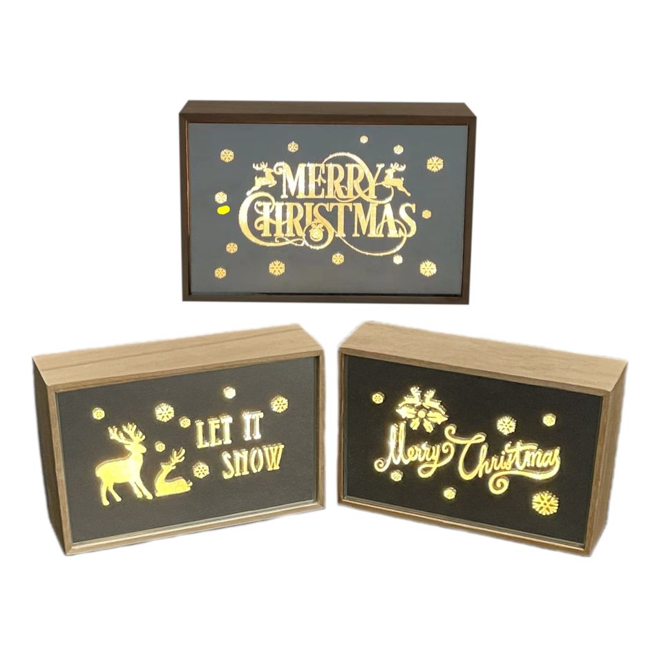 quadretto-led-18x5xh12cm-in-vetro