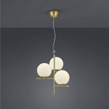 LAMPADARIO 3XE14 PURE D.40CM OTTONE OPACO