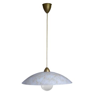 LAMPADARIO D50 1XE27 M.OR V.LASTRA BI DEC.ROSE
